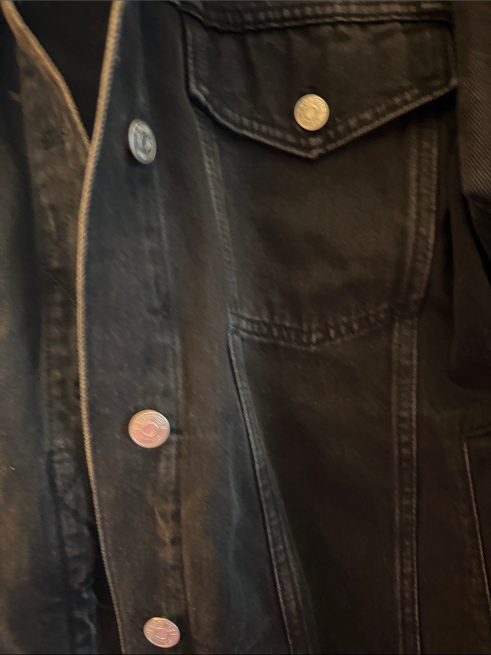 Madewell Washed Black Oversized Trucker Jacket - Picture 5 of 5